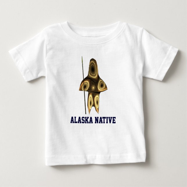 Fractal Inuit Hunter T Shirt (Framsida)