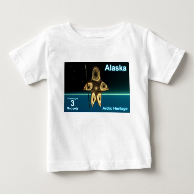 Fractal Inuit Hunter Tee Shirt (Framsida)