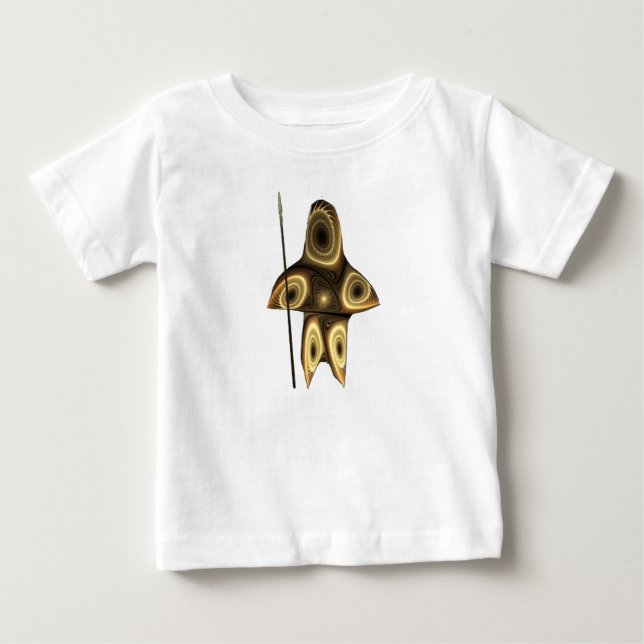 Fractal Inuit Hunter Tee Shirt (Framsida)