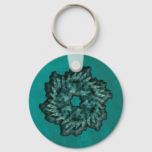Fractal jul nyckelring