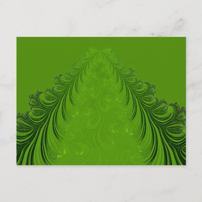 Fractal Julgran Helg Vykort (Framsida)