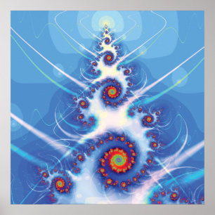 Fractal Julgran Poster