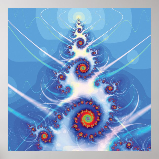 Fractal Julgran Poster (Framsidan)