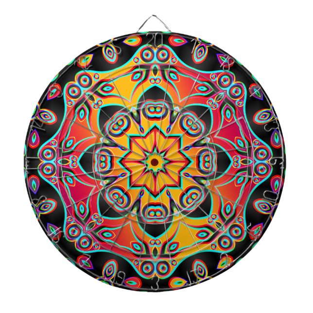 Fractal Kaleidoscope ART Darttavla (Framsidan)
