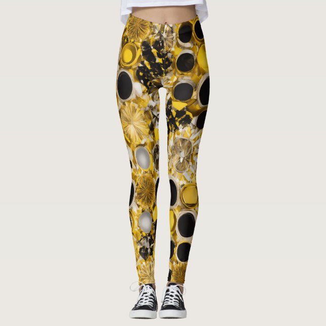 ’Fractal Kaleidoscope Leggings’ Leggings (Framsida)