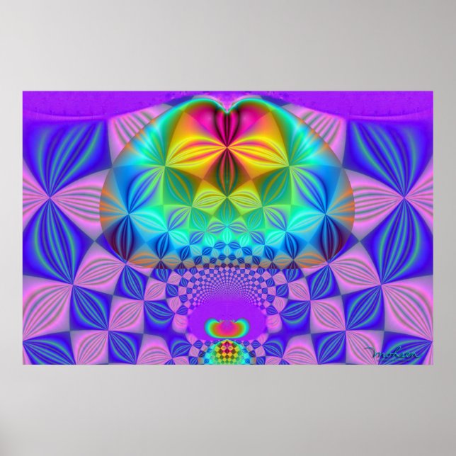 Fractal Karl Marx Poster (Framsidan)