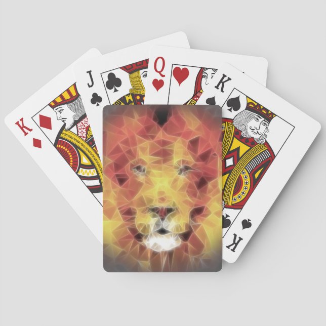 Fractal lejon casinokort (Baksidan)