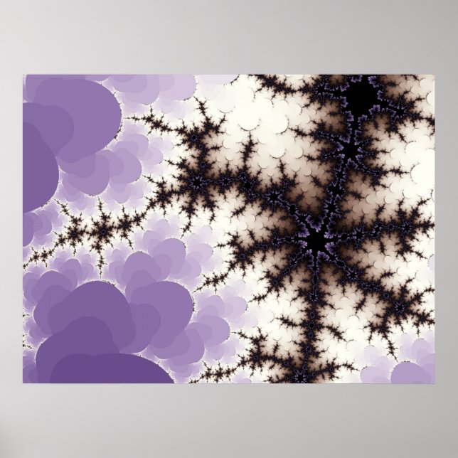 Fractal lila poster (Framsidan)