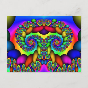 Fractal Livets träd Vykort