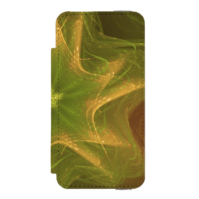 Fractal Ljust grönt palett Incipio iPhone Wallet Skal (Folio Framsidan)