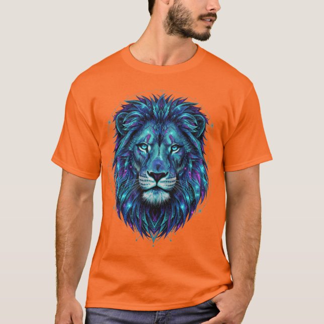 Fractal Majesty Lejon T-shirt (Framsida)