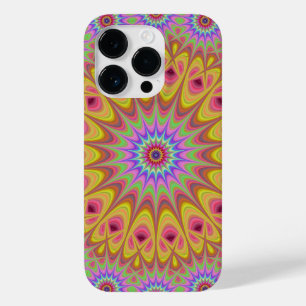 Fractal Mandala Blommigt Psychedelic Retro