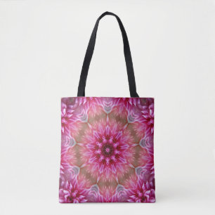 Fractal Mandala Blommigt Psychedelic Tygkasse
