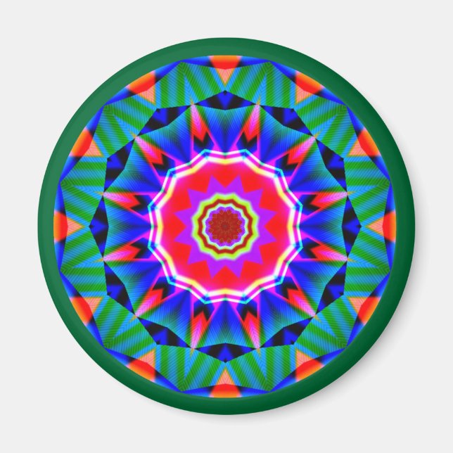 Fractal Mandala Magnet (Framsidan)