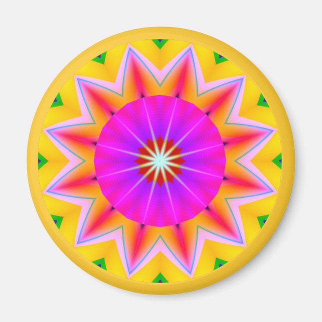 Fractal Mandala Magnet (Framsidan)