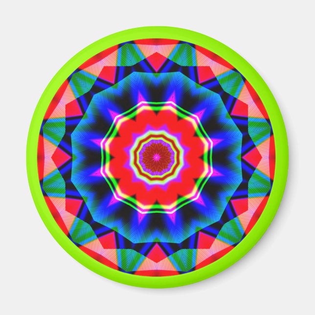 Fractal Mandala Magnet (Framsidan)