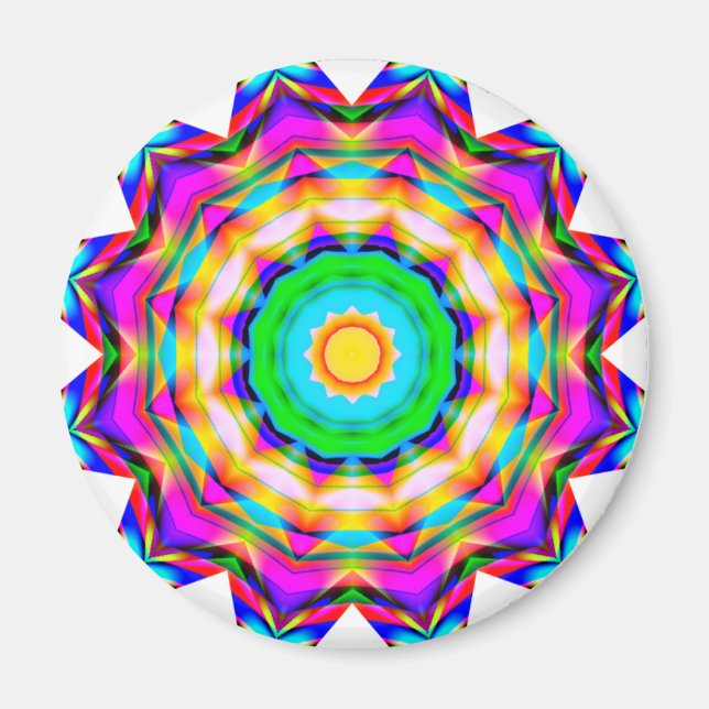 Fractal Mandala Magnet (Framsidan)