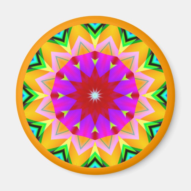 Fractal Mandala Magnet (Framsidan)