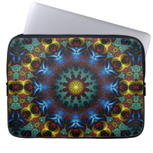 Fractal Mandala Snöre Art-anteckningsbok Laptop Sleeve
