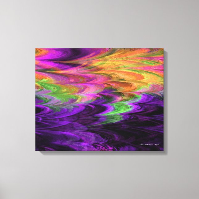Fractal Marble 4-1 Wrapped Canvas (Framsida)