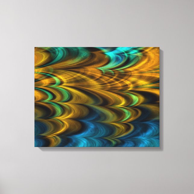 Fractal Marble 4-4 Wrapped Canvas (Framsida)