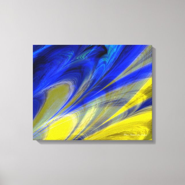 Fractal Marble 4-6 Wrapped Canvas (Framsida)