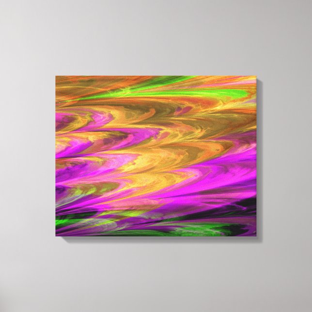 Fractal Marble 4-7 Wrapped Canvas (Framsida)