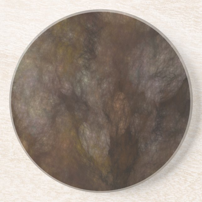 Fractal Marble Grunge Series-10—Brn underlägg-1 av Underlägg Sandsten (Framsidan)