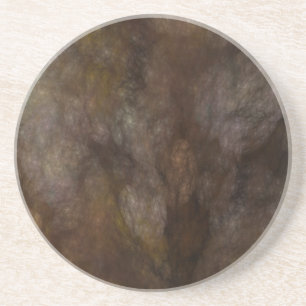 Fractal Marble Grunge Series-10—Brn underlägg-1 Underlägg Sandsten