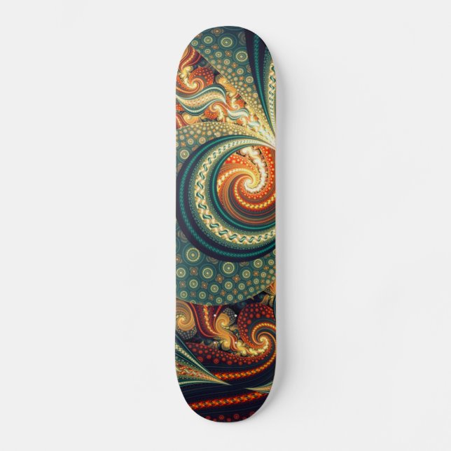 Fractal Mini Skateboard Bräda 18,5 Cm (Framsida)