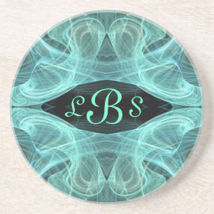 Fractal Misc Series-7—Teal Black underlägg—1 av Underlägg