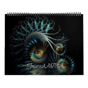 Fractal MiX ARTS 12 månaders väggkalender Kalender