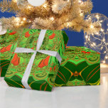 ~ Fractal Mönster Grönt Red Gult ~ Presentpapper<br><div class="desc">Den ursprungliga grönten,  rött och gult fractal-designen är perfekt som är papper för en speciell födelsedag eller en annan viktig händelse,  som jul.</div>