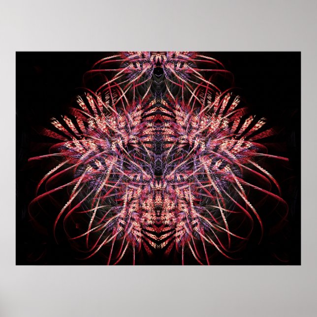 Fractal Moth Skriv ut Poster (Framsidan)