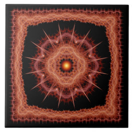 Fractal mystical prickly mönster kakelplatta