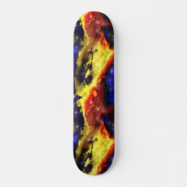 Fractal Nebula 1 Skateboard Bräda 21,5 Cm (Framsida)