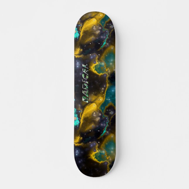 Fractal Nebula 4 Skateboard (Framsida)