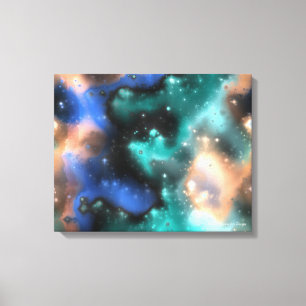 Fractal Nebulae 2, omslagen arbetsyta Canvastryck