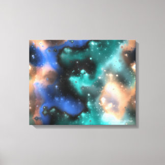 Fractal Nebulae 2, omslagen arbetsyta Canvastryck