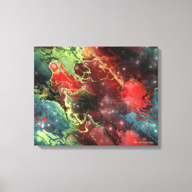 Fractal Nebulae 3 Wrapped Canvas (Framsida)