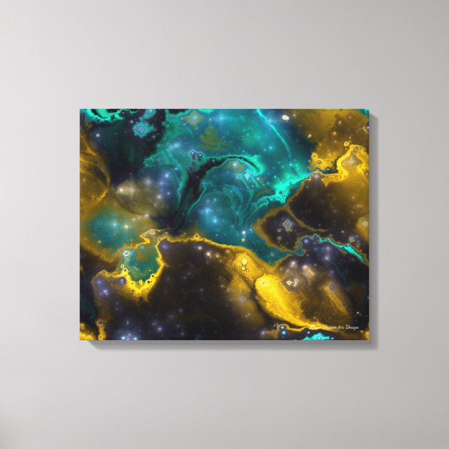 Fractal Nebulae 4 Wrapped Canvas (Framsida)