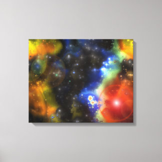 Fractal Nebulae 6, omslagen arbetsyta Canvastryck