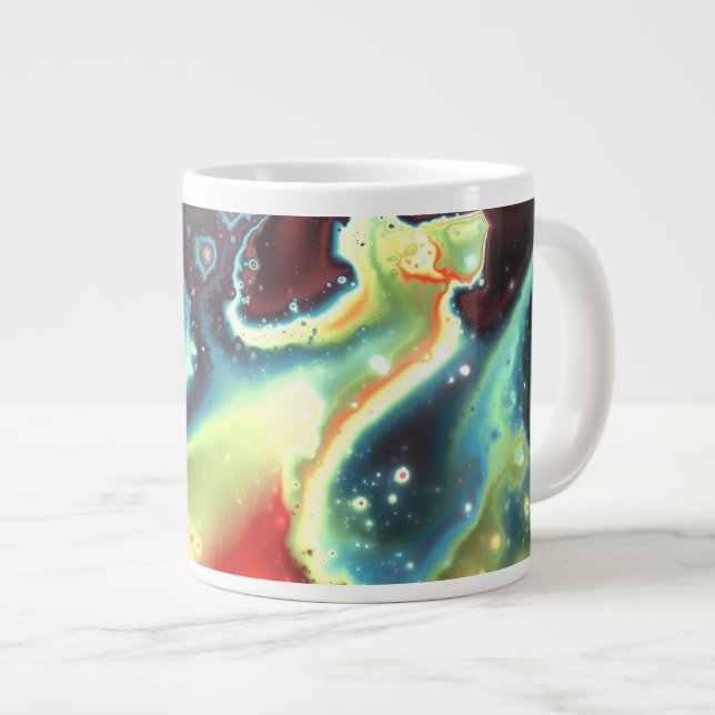 Fractal Nebulae 7 Jumbo Mugg (Framsida höger)