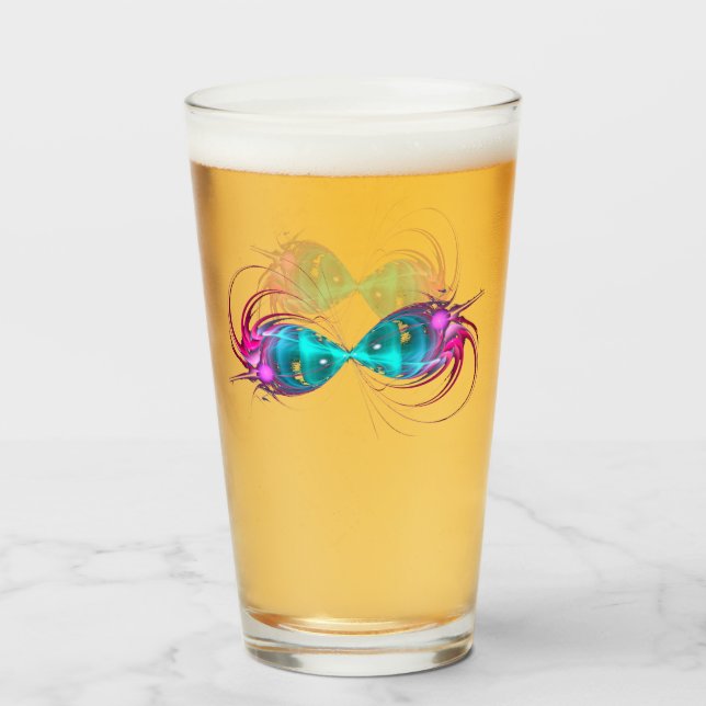 Fractal oändlighet glaskopp (Framsida fylld)