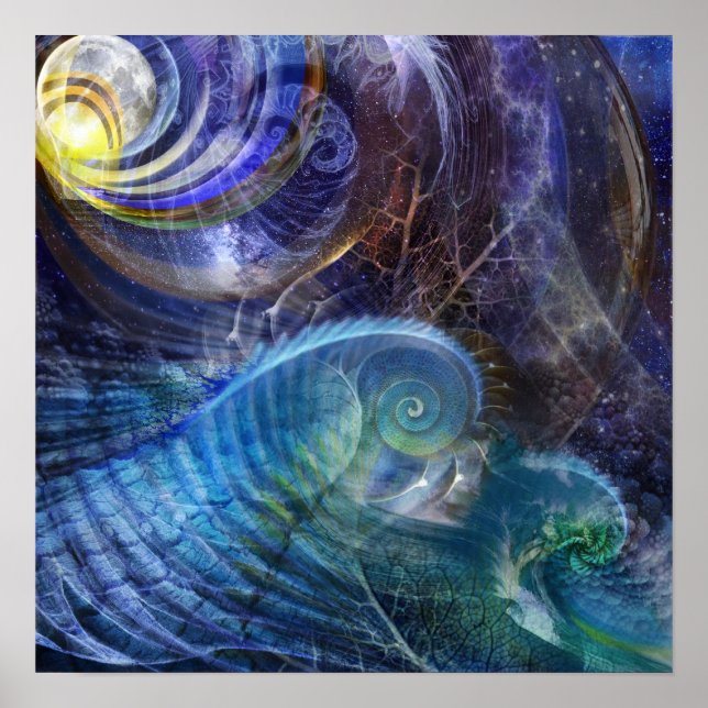 Fractal Ocean Poster (Framsidan)