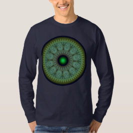 Fractal oriental runda mönster t shirt
