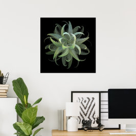 Fractal Ormbunksblomning  Poster