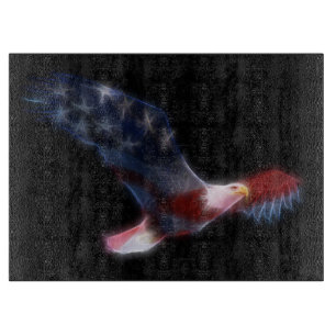 Fractal Örn Flagga Patriotic Cot Board