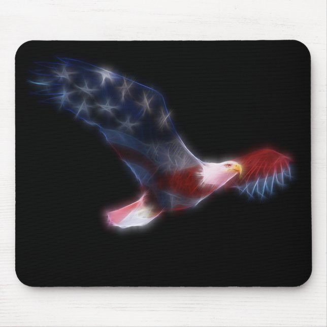 Fractal Örn Patriotic Mousepad Musmatta (Framsidan)