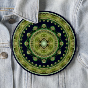 Fractal ornate mandala knapp